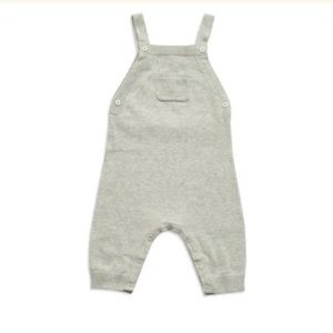 Angel Dear Cotton Grey Gender Neutral Baby Overalls